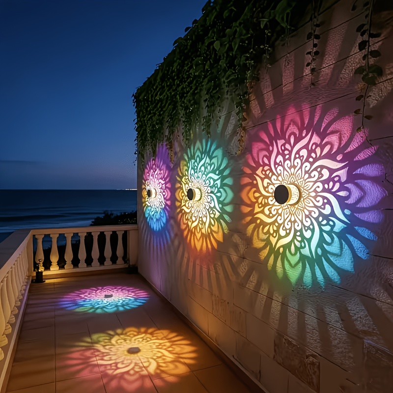 Outdoor Lighting Design - 1/2/4 عبوات من أضواء السياج الشمسية،