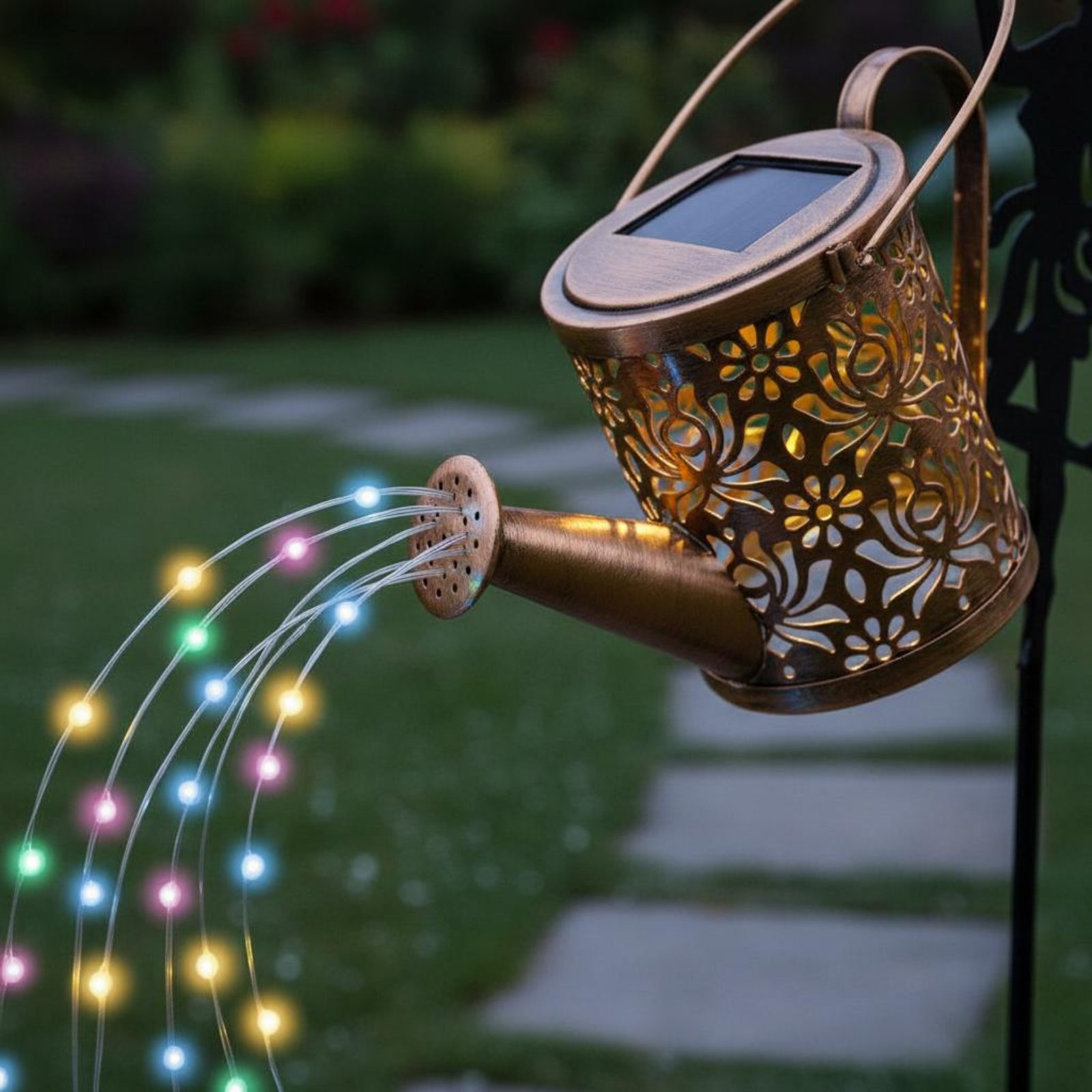 Outdoor Lighting For Patio - ضوء رشاش مياه يعمل بالطاقة الشمسية