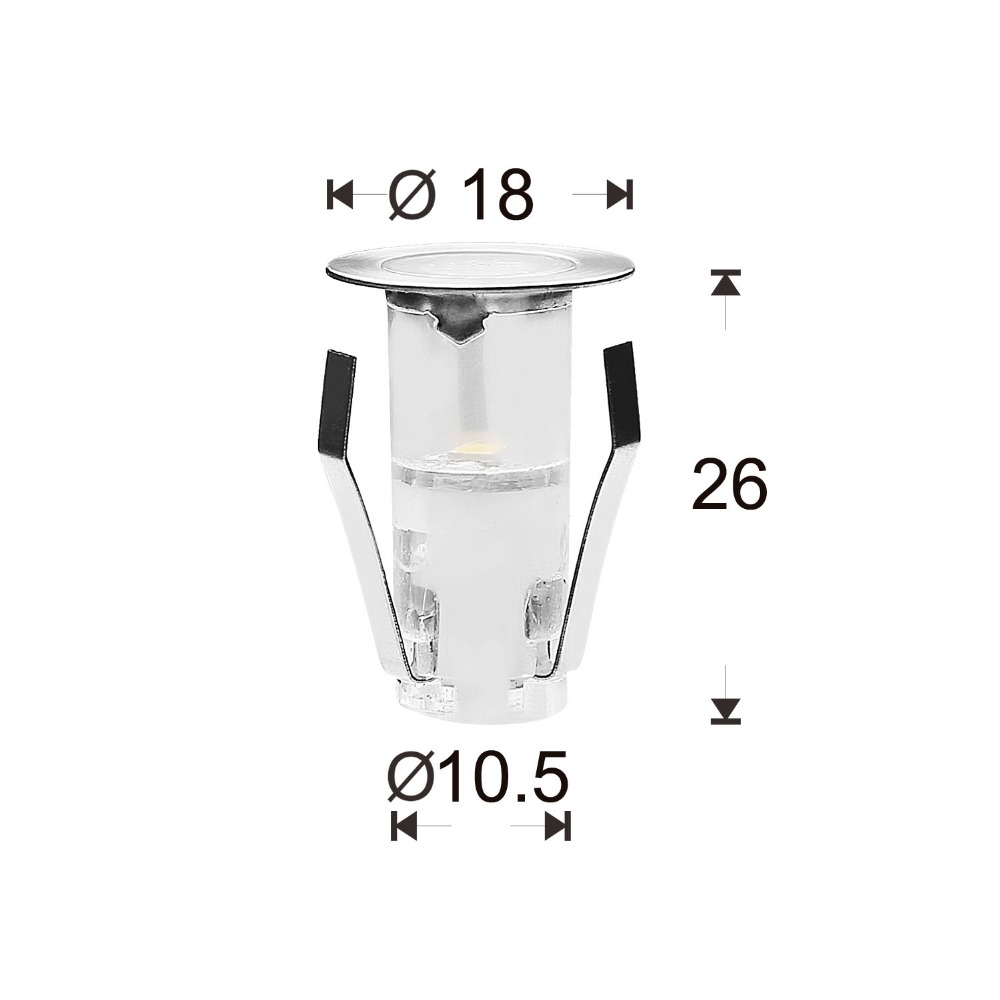 Outdoor Lighting Under Deck - 10 قطعة LED مصباح سطح صغير