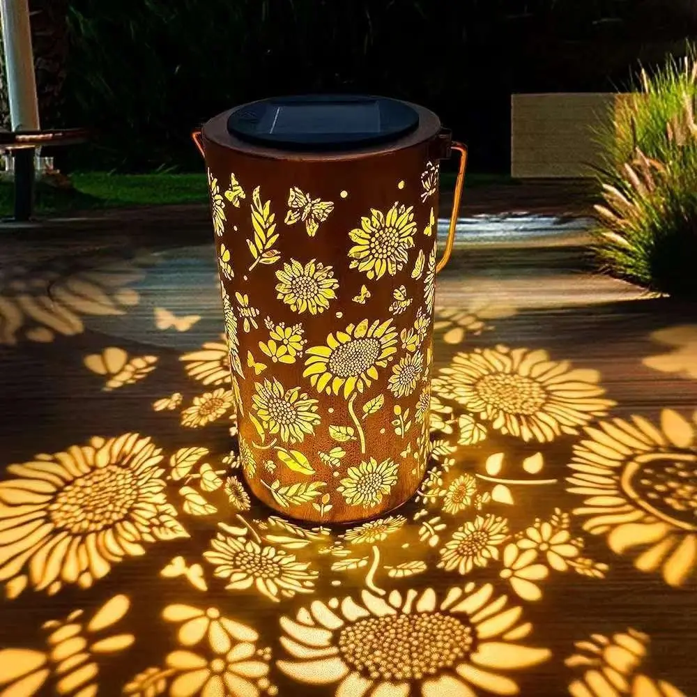 Outdoor Lighting For Patio - إضاءة زهرة عباد الشمس وتأثير الضوء