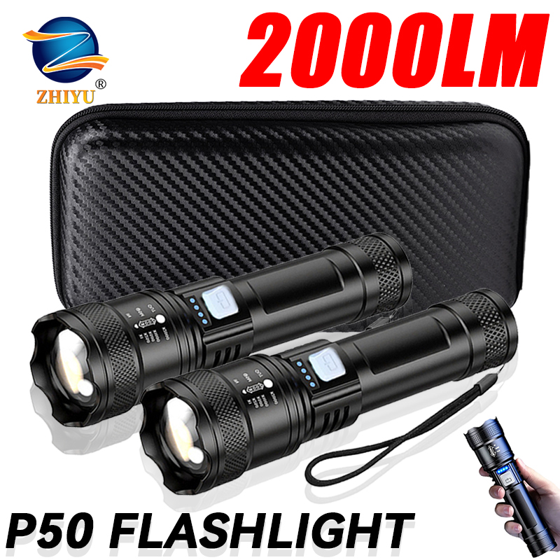 Outdoor Lighting Quality - التكتيكية مصباح ليد جيب 2000LM USB