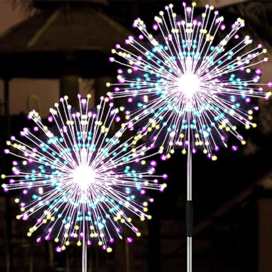 Outdoor Lighting For Patio - أضواء الألعاب النارية الشمسية، أوضاع إضاءة