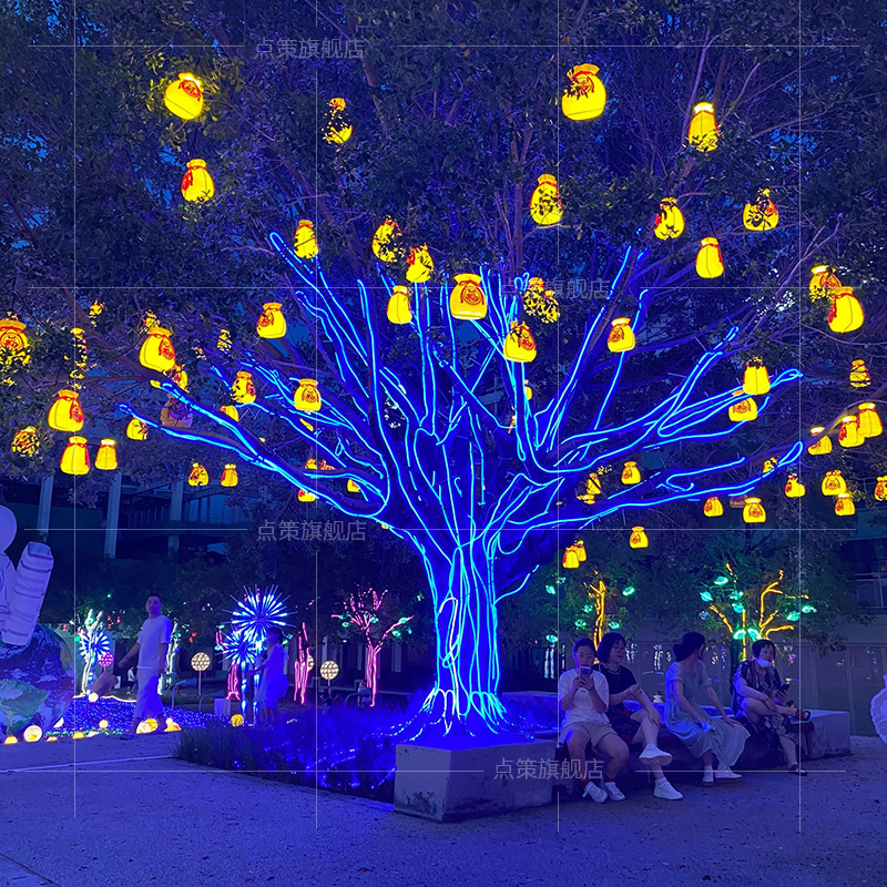 فوانيس حقيبة الحظ، أكياس المال - مراجعة Outdoor Lighting On Trees وسعره