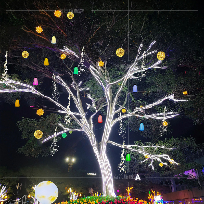 فوانيس حقيبة الحظ، أكياس المال - مراجعة Outdoor Lighting On Trees وسعره