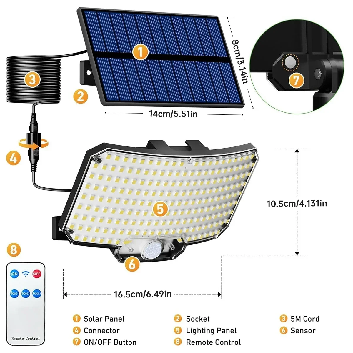 مصباح شمسي خارجي بـ 234 مصباح  - مراجعة Outdoor Lighting For Patio وسعره