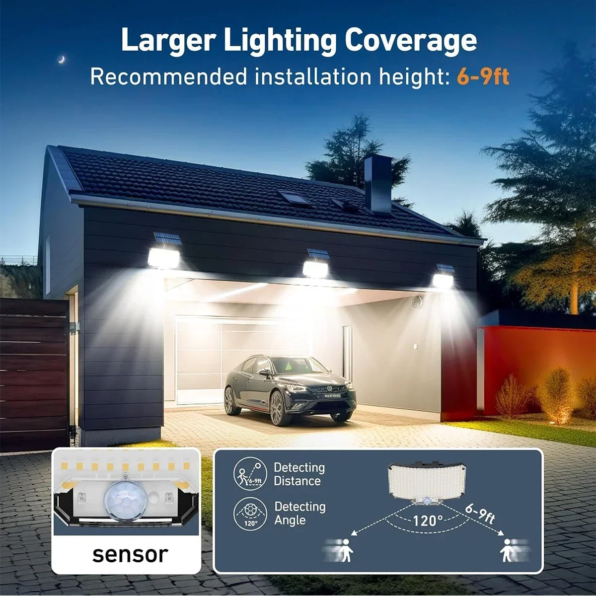 مصباح شمسي خارجي بـ 234 مصباح  - مراجعة Outdoor Lighting For Patio وسعره