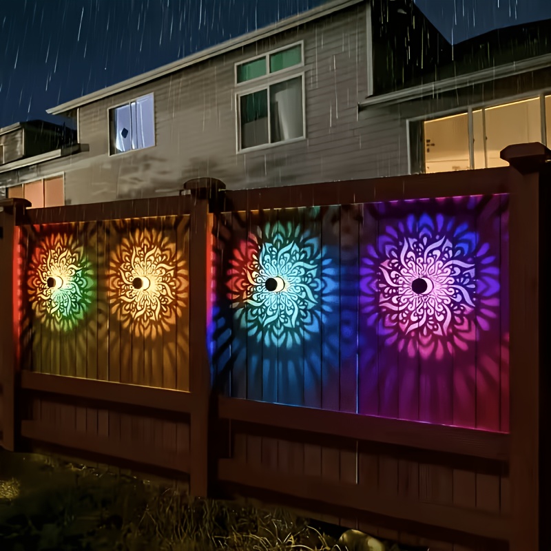 1/2/4 عبوات من أضواء السياج ال - مراجعة Outdoor Lighting Design وسعره