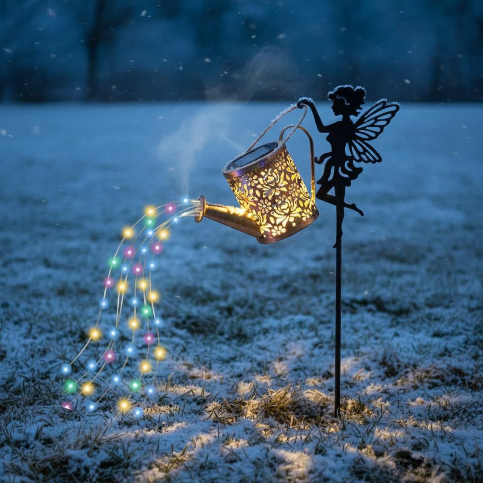 ضوء رشاش مياه يعمل بالطاقة الش - مراجعة Outdoor Lighting For Patio وسعره