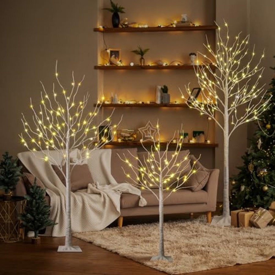 مجموعة أضواء شجرة البتولا LED  - مراجعة Outdoor Lighting On Trees وسعره