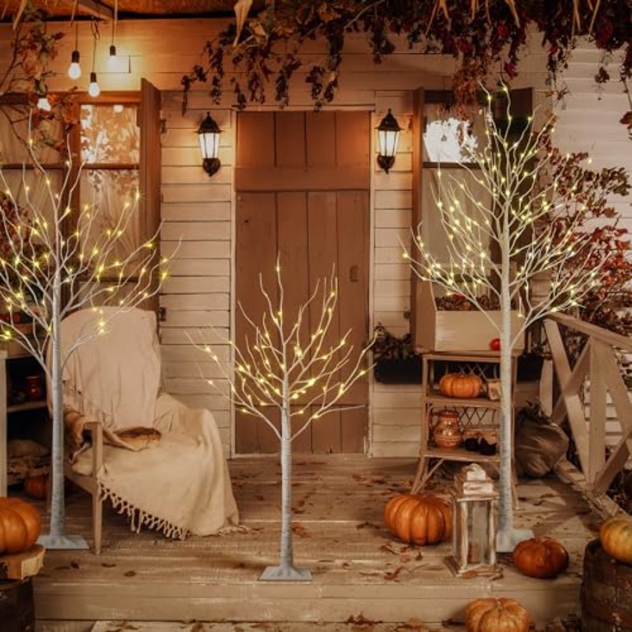 مجموعة أضواء شجرة البتولا LED  - مراجعة Outdoor Lighting On Trees وسعره