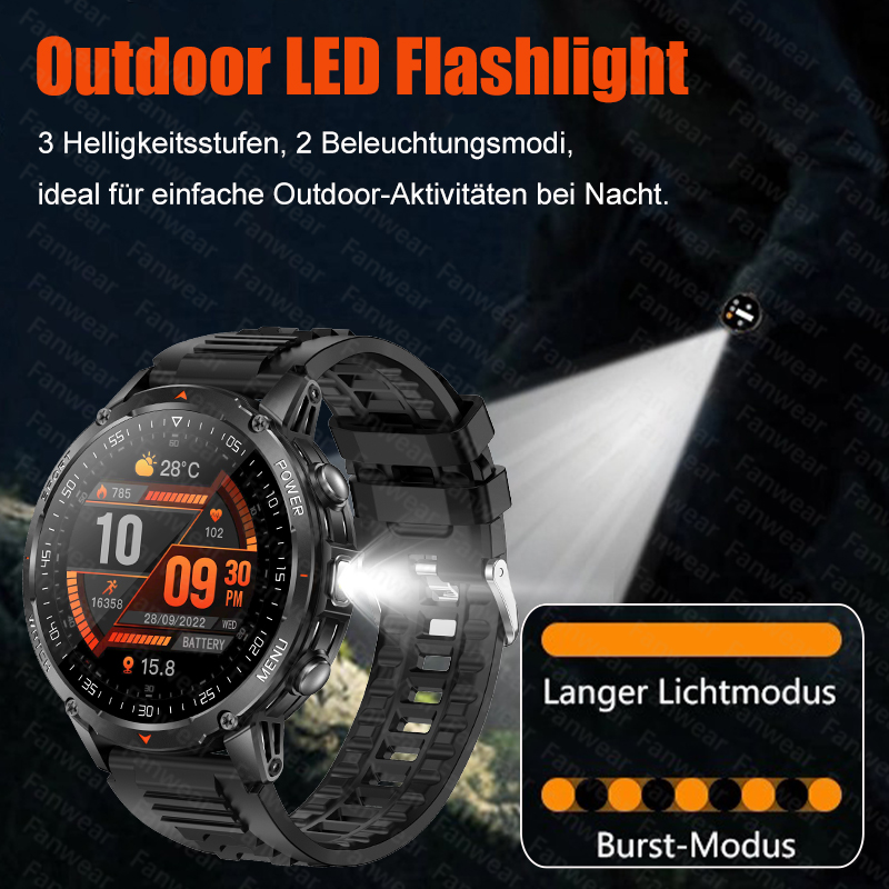 ساعة ذكية رجالية متينة للاستخد - مراجعة Outdoor Lighting Perspectives وسعره