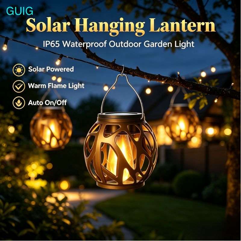 مصباح شمسي معلق بتأثير اللهب،  - مراجعة Outdoor Lighting On Trees وسعره