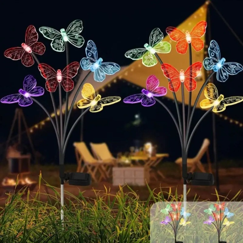 أضواء الفراشة تعمل بالطاقة الش - مراجعة Outdoor Lighting For Patio وسعره