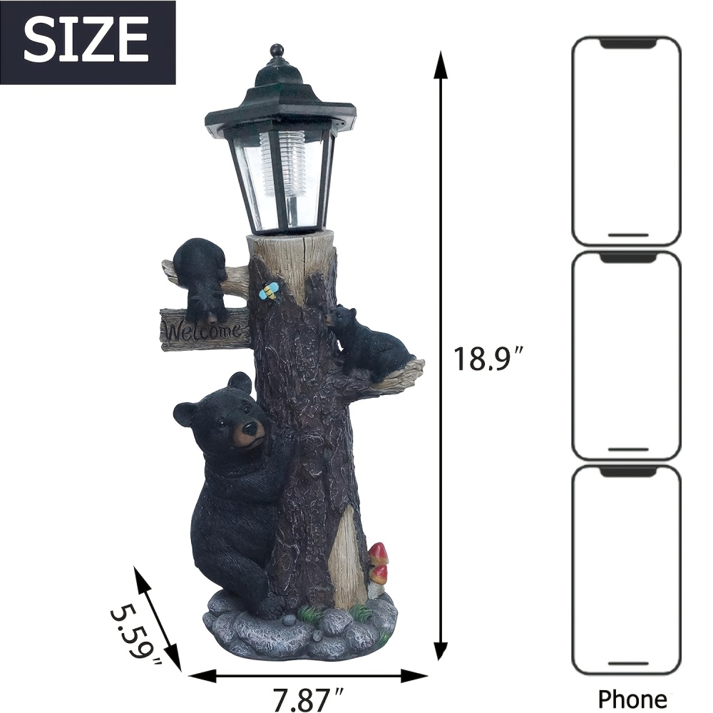 تمثال دب أسود كعلامة ترحيب للح - مراجعة Outdoor Lighting On Trees وسعره