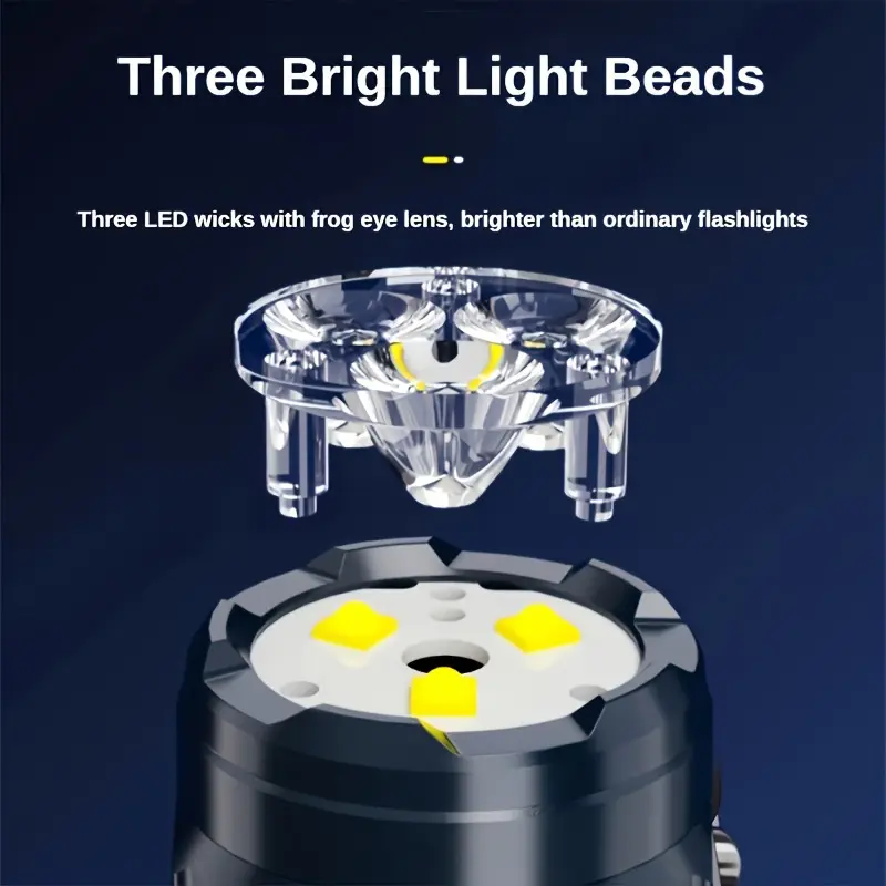 مصباح يدوي صغير 3LED مع مشبك ق - مراجعة Outdoor Lighting Quality وسعره