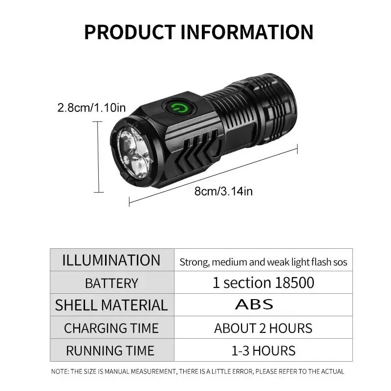 مصباح يدوي صغير 3LED مع مشبك ق - مراجعة Outdoor Lighting Quality وسعره