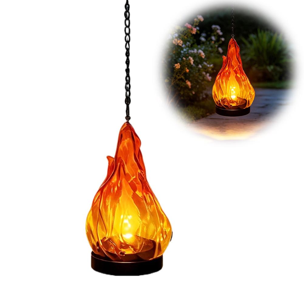 مصباح شمسي معلق بتأثير اللهب،  - مراجعة Outdoor Lighting For Patio وسعره
